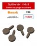 Omask 74804 Spitfire Mk I / Mk II wheel bay plugs (for Eduard) 1/48